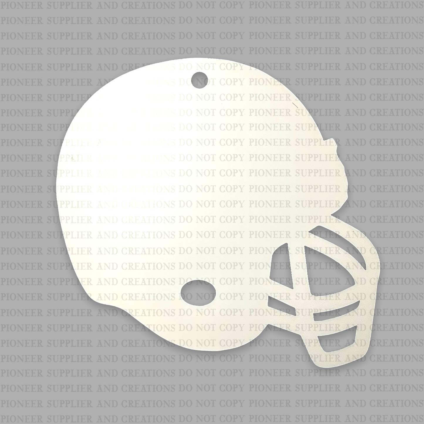 Helmet Shaped Ornament Sublimation Blank