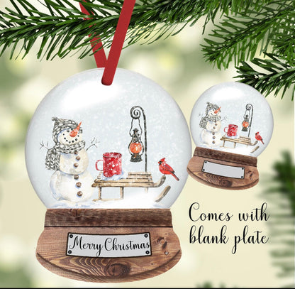 Snow Globe Shaped Ornament Sublimation Blank - Pioneer Supplier & Creations