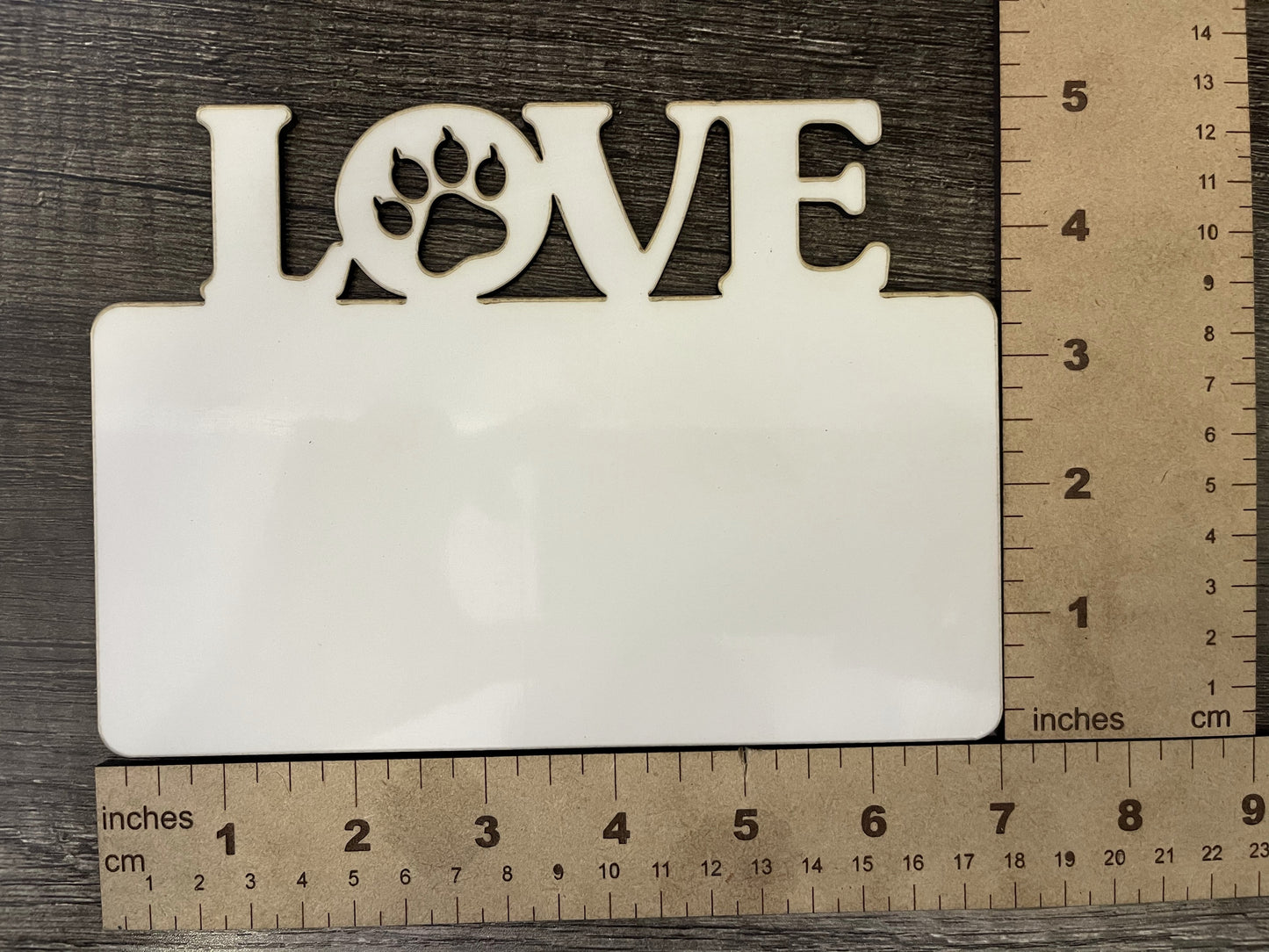 Love Cat Paw Photo Panel with Stand Sublimation blank - Pioneer Supplier & Creations