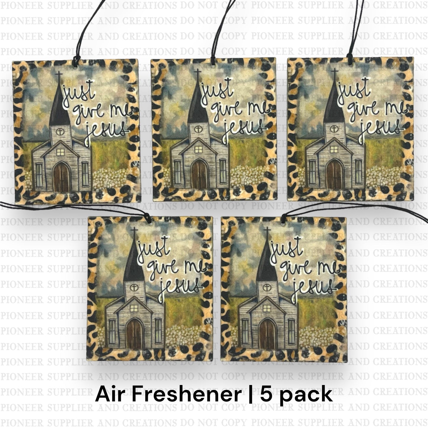 Give Me Jesus Air Freshener Wholesale | 5 pk Finished Unscented