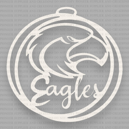 Eagles Mascot Car Charms Sublimation Blanks