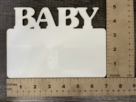 Baby Photo Panel with Stand Sublimation Blank - Pioneer Supplier & Creations