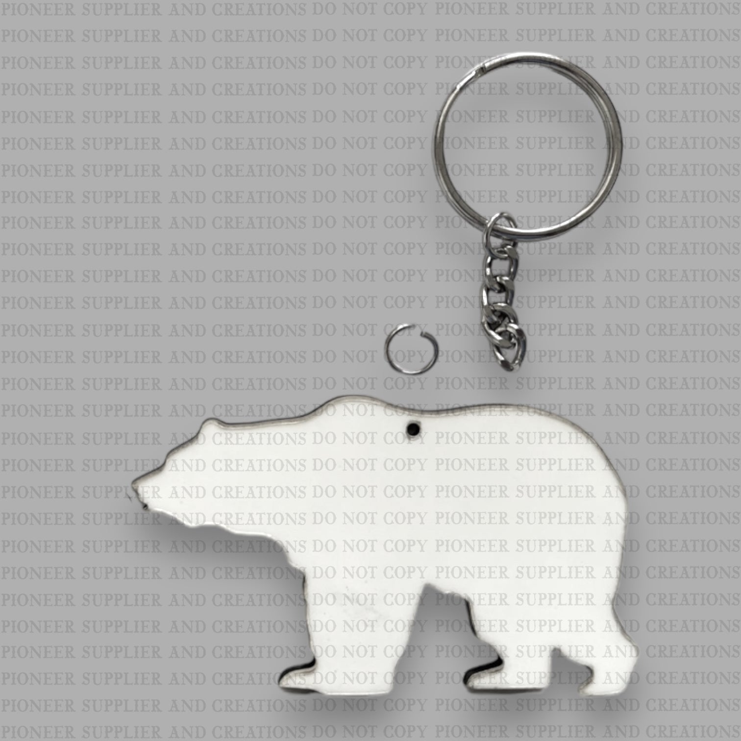 Pioneer Supplier & Creations Mama Bear Keychain | Add-On Cub Sublimation Blanks Mama Bear / Gloss Single