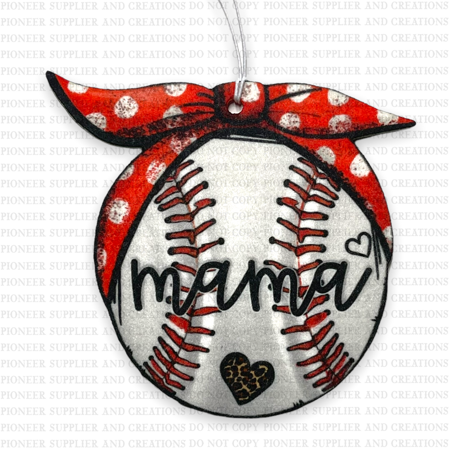 Baseball Mama Headband Air Freshener & Transfer Sublimation Blank