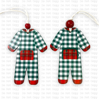 Pajama Shaped PP Ornament Sublimation Blank | Exclusive Pixel Pop