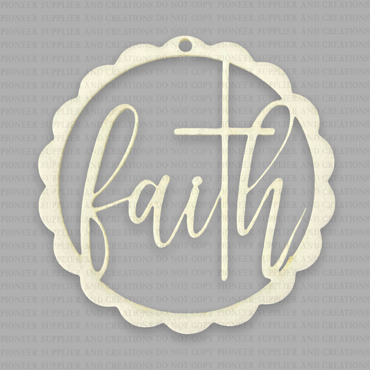 Faith Air Freshener Sublimation Blank