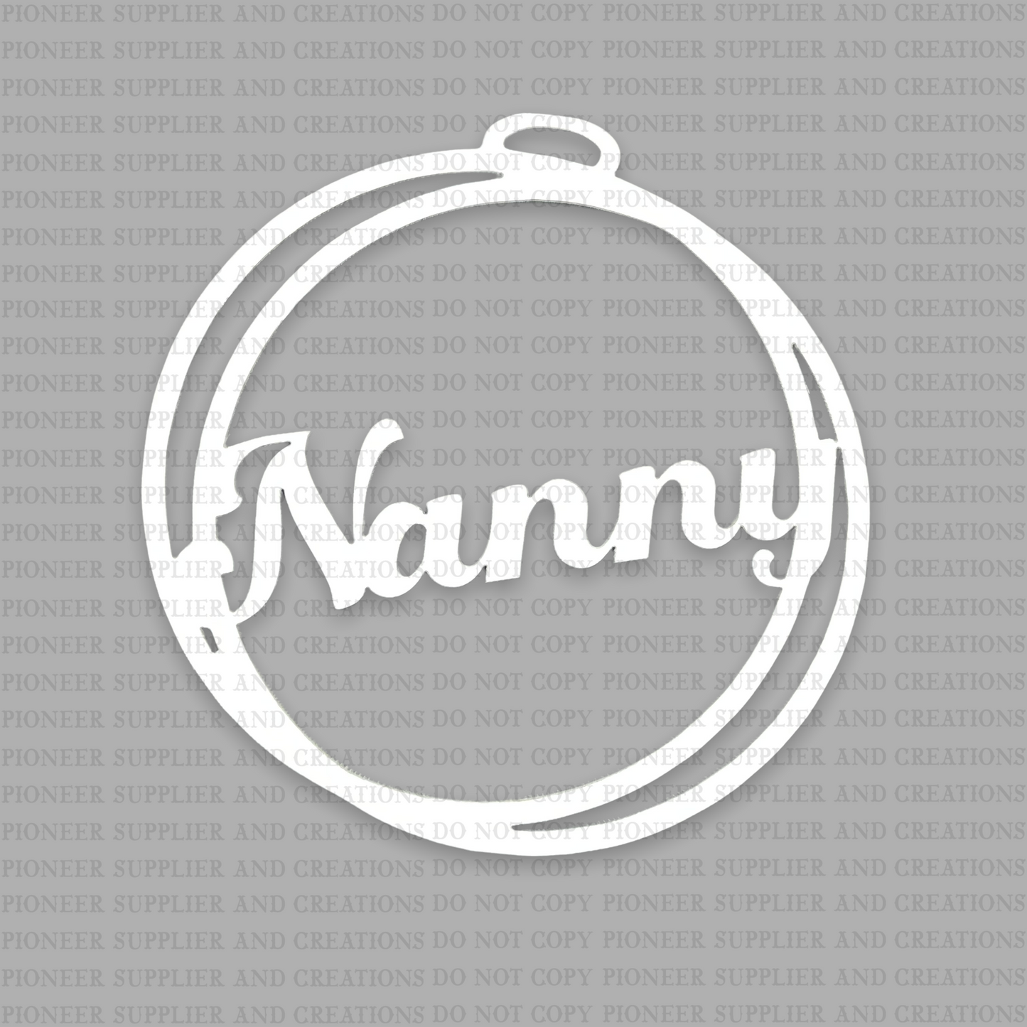 Nanny Car Charm Sublimation Blank