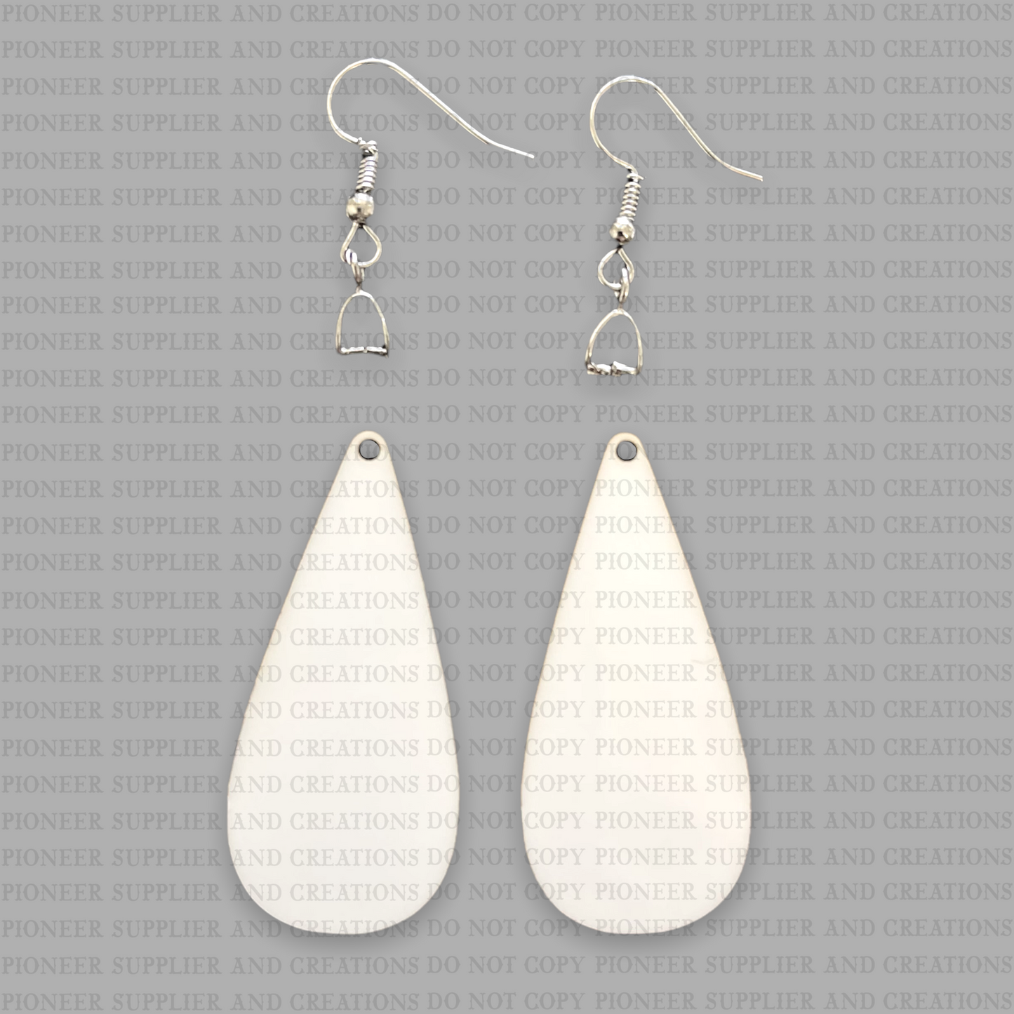 Elongated Teardrop Shaped Earring Sublimation Blanks - Pioneer Supplier & Creations