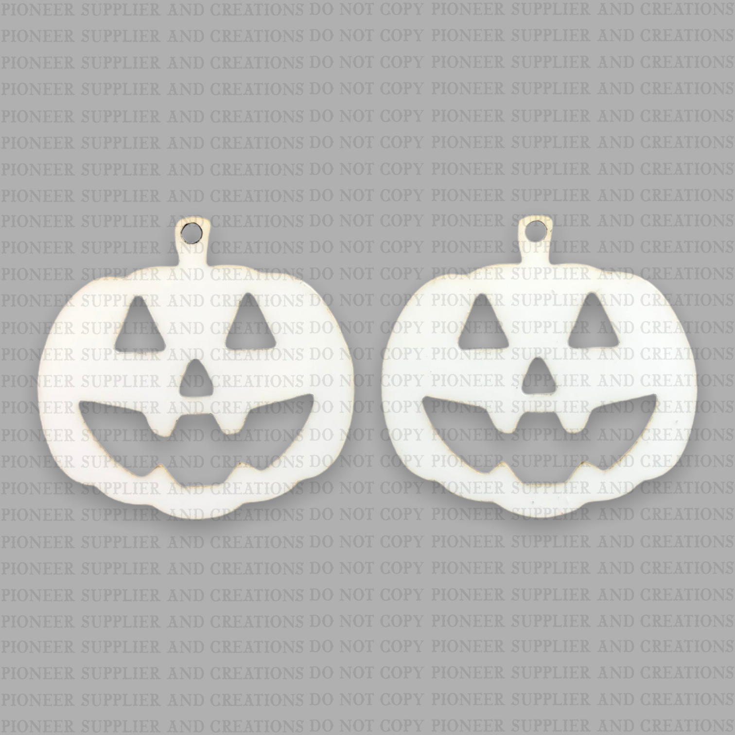Pumpkin Face Shaped Earring Sublimation Blank - Pioneer Supplier & Creations